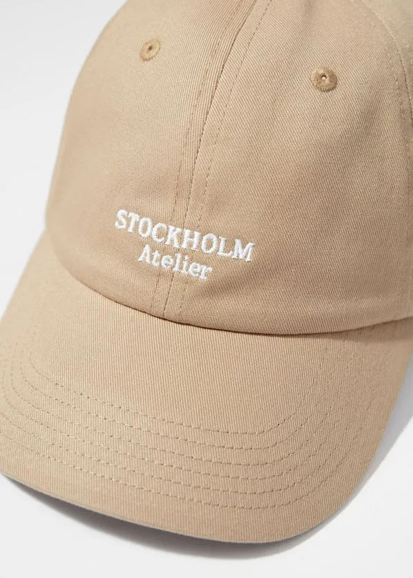 Women Headwear and Other Stories Embroidered Baseball Cap Beige Women Headwear and Other Stories Embroidered Baseball Cap Beige