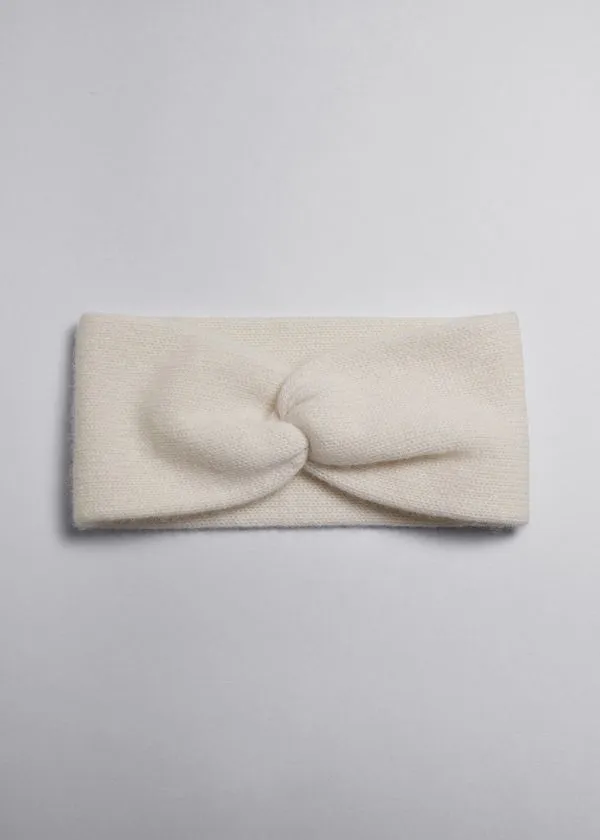 Women Headwear and Other Stories TwistFront Cashmere Headband White