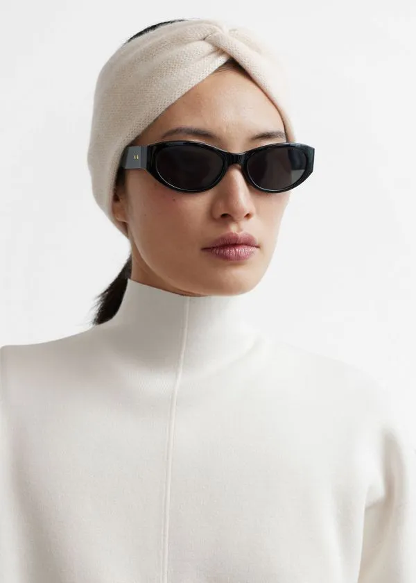 Women Headwear and Other Stories TwistFront Cashmere Headband White Women Headwear and Other Stories TwistFront Cashmere Headband White