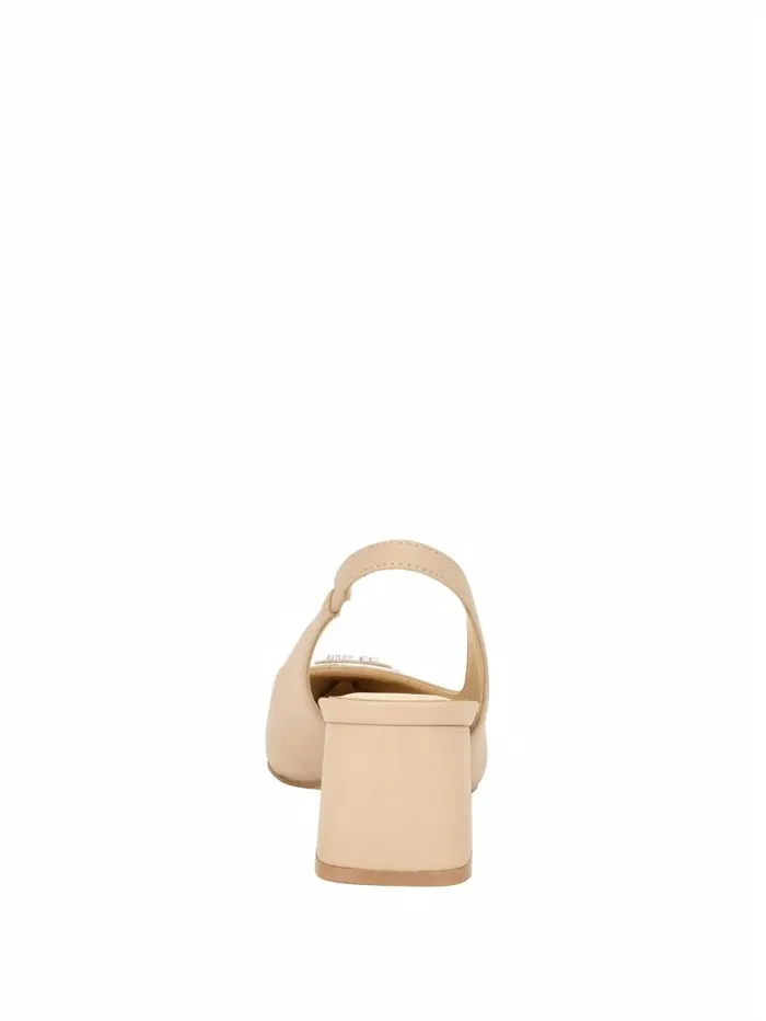 Women Heels GUESS Zanda Slingback Block Heels Taupe Women Heels GUESS Zanda Slingback Block Heels Taupe