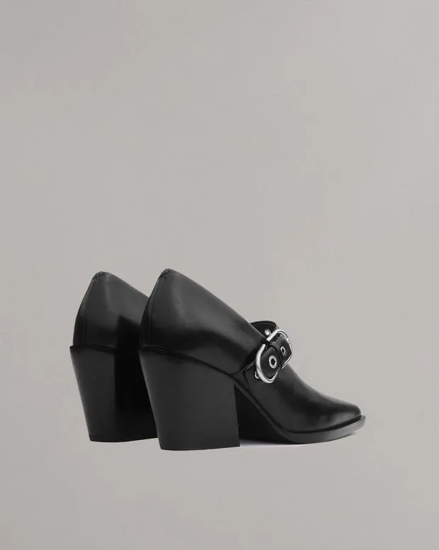 Women Heels rag and bone Joni Mary Jane Shoes Black