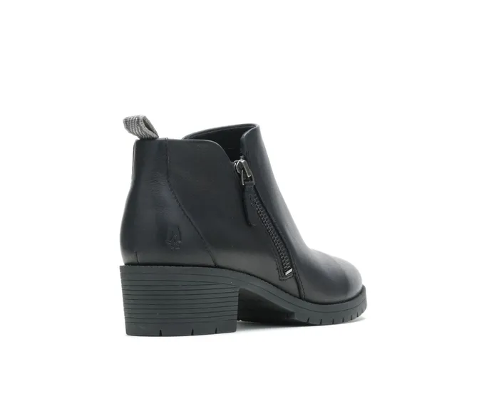 Women Hush Puppies Hadley Side Zip Boot Black Leather Boots Women Hush Puppies Hadley Side Zip Boot Black Leather Boots