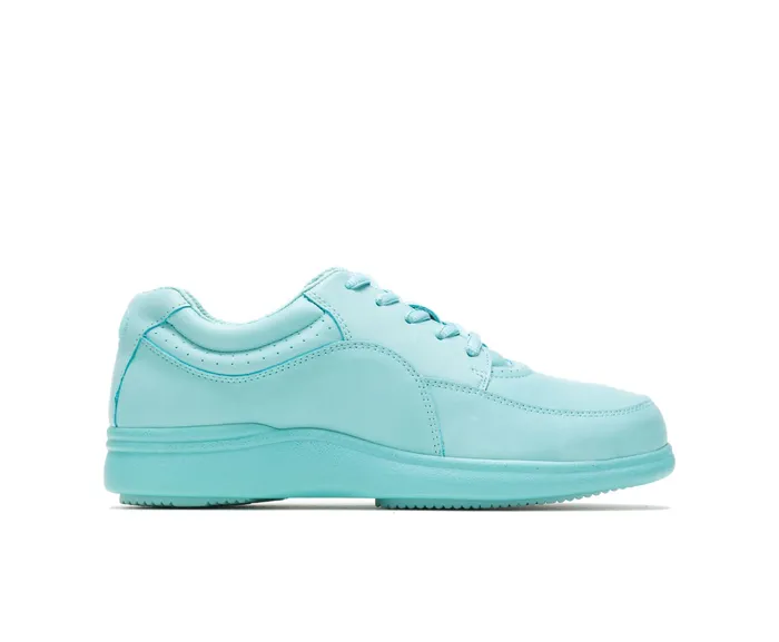 Women Hush Puppies Power Walker Sea Foam Leather Walking Shoes