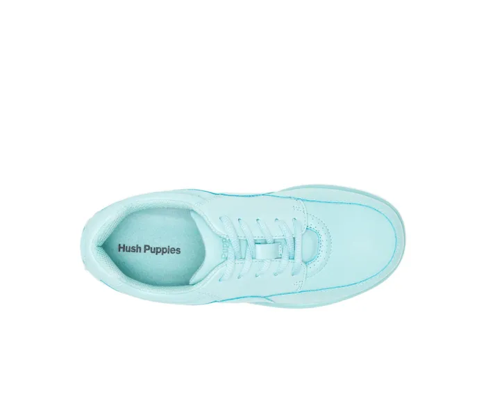 Women Hush Puppies Power Walker Sea Foam Leather Walking Shoes