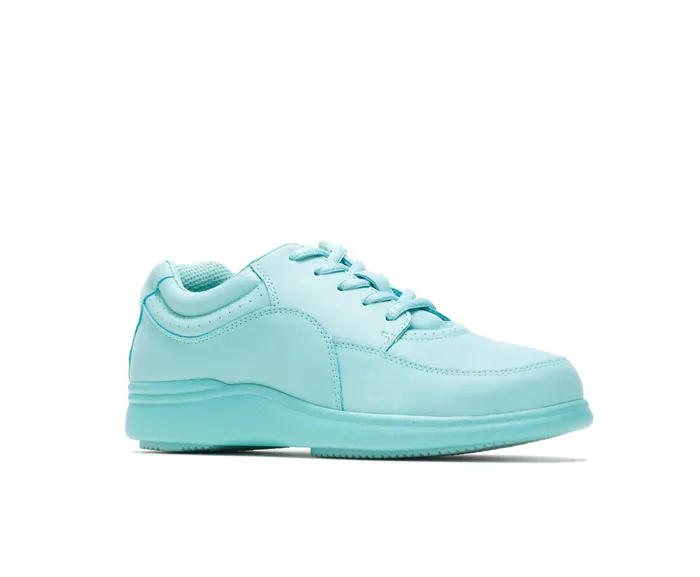 Women Hush Puppies Power Walker Sea Foam Leather Walking Shoes