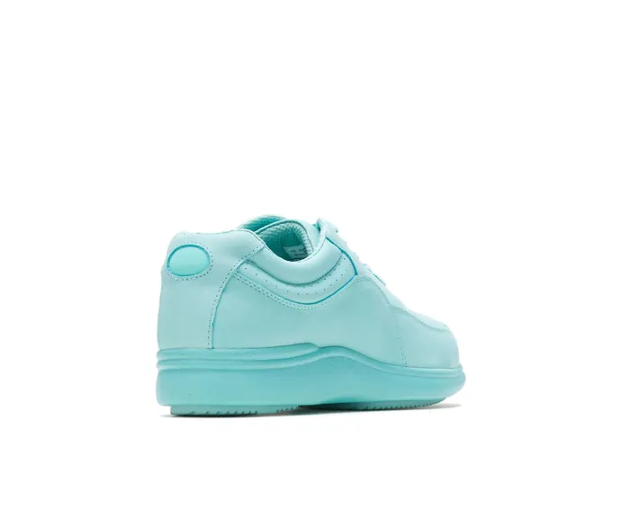 Women Hush Puppies Power Walker Sea Foam Leather Walking Shoes