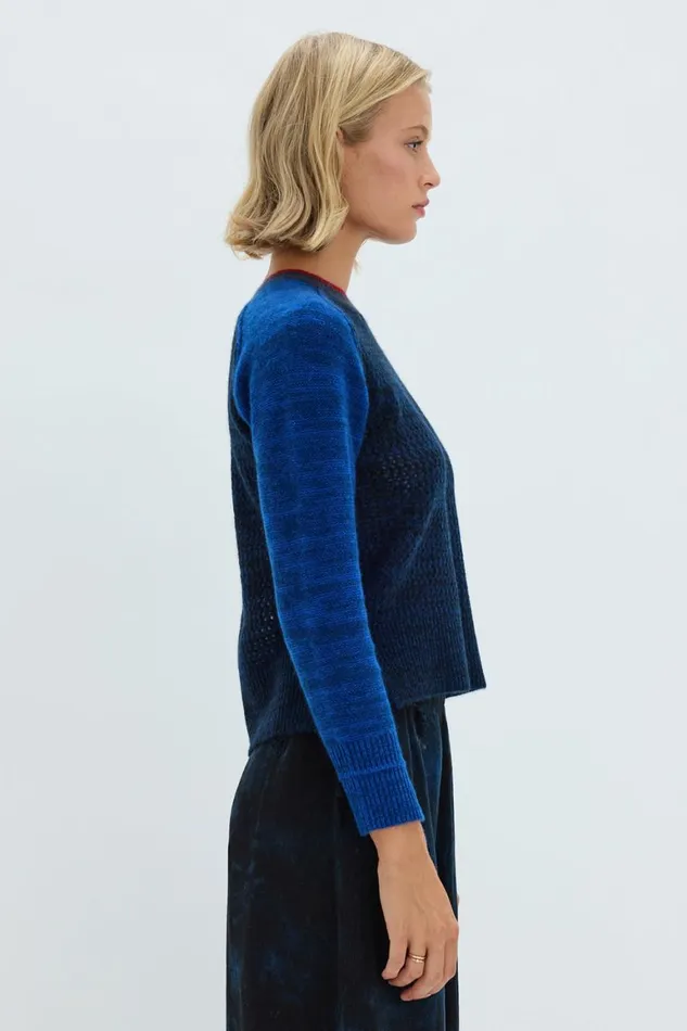 Women Indigo Cashmere Lilith Sweater Raquel Allegra Jackets
