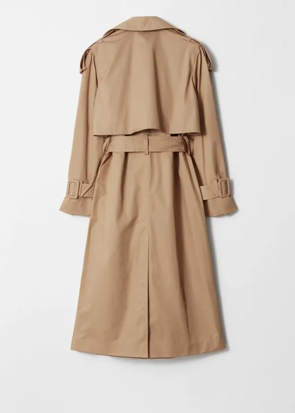 Women Jackets and Coats and Other Stories Belted Trench Coat Beige