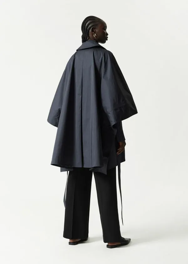Women Jackets and Coats and Other Stories Oversized Trenchcoat Cape Navy
