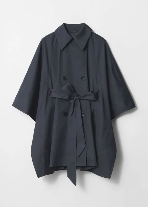 Women Jackets and Coats and Other Stories Oversized Trenchcoat Cape Navy