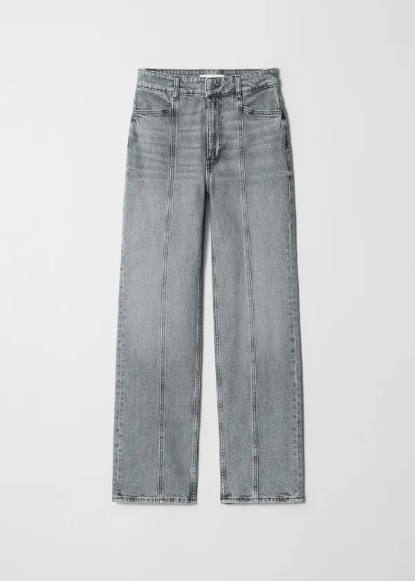Women Jeans and Other Stories HighWaist StraightLeg Jeans Grey