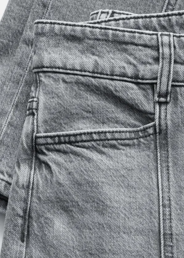 Women Jeans and Other Stories HighWaist StraightLeg Jeans Grey