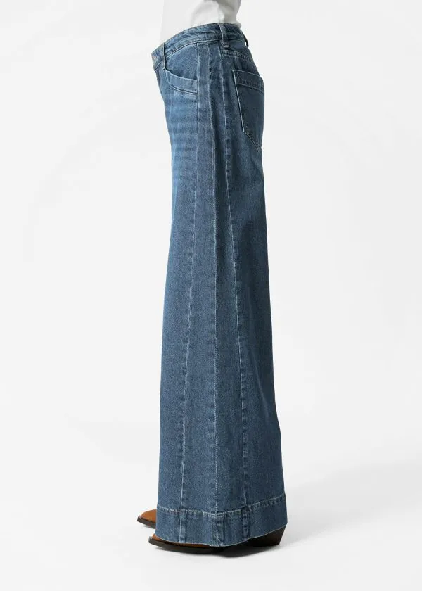 Women Jeans and Other Stories Long WideLeg Jeans Medium Blue