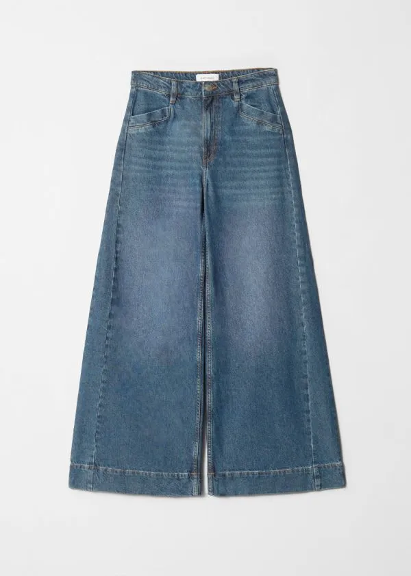 Women Jeans and Other Stories Long WideLeg Jeans Medium Blue