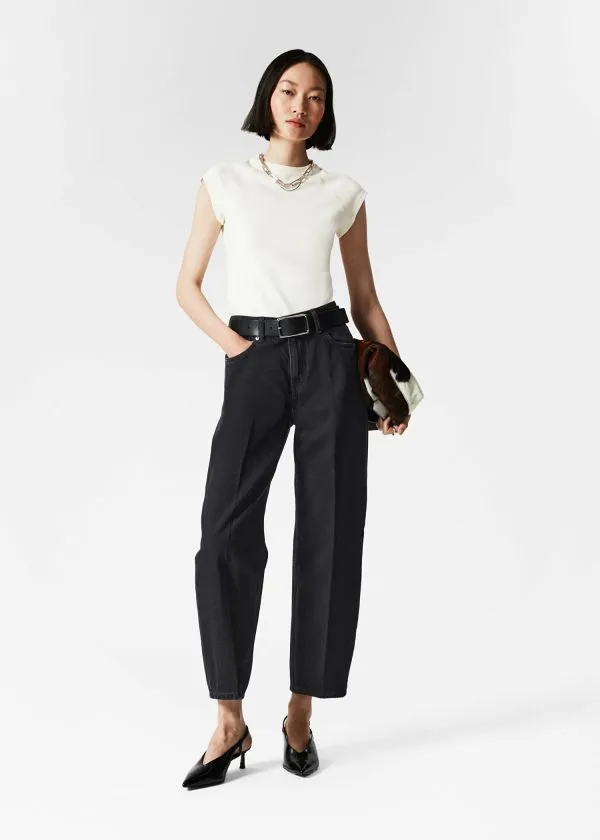 Women Jeans and Other Stories Tapered Jeans Black