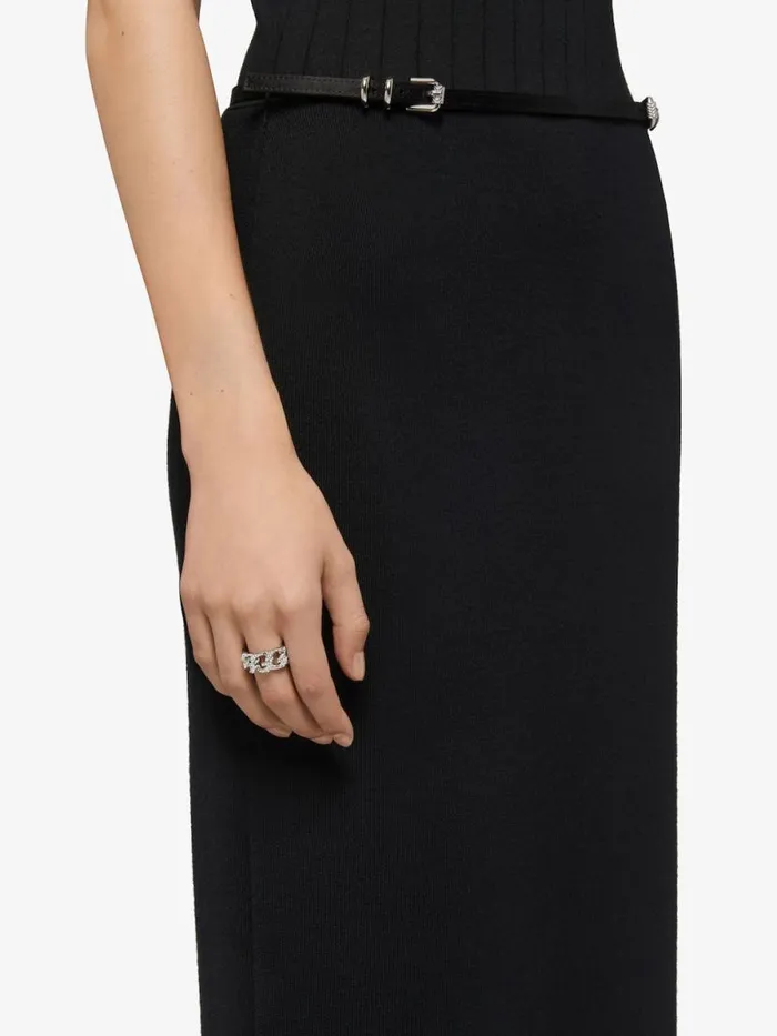 Women Jewelry Givenchy G Chain Ring In Metal With Crystals Silvery