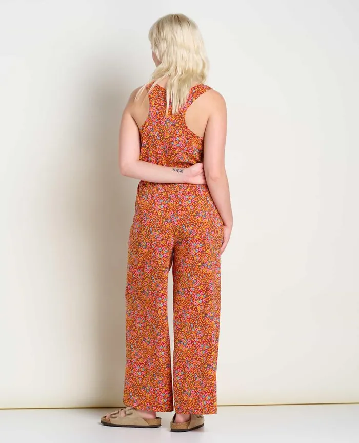 Women Jumpsuits and Overalls Toad and Co Sunkissed Livvy Jumpsuit Taffy Micro Floral Print