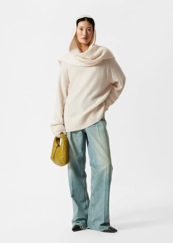 Women Knitwear and Other Stories Oversized Cashmere Jumper Cream