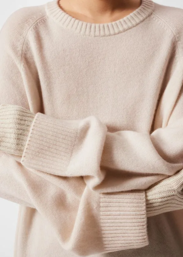 Women Knitwear and Other Stories Oversized Cashmere Jumper Cream