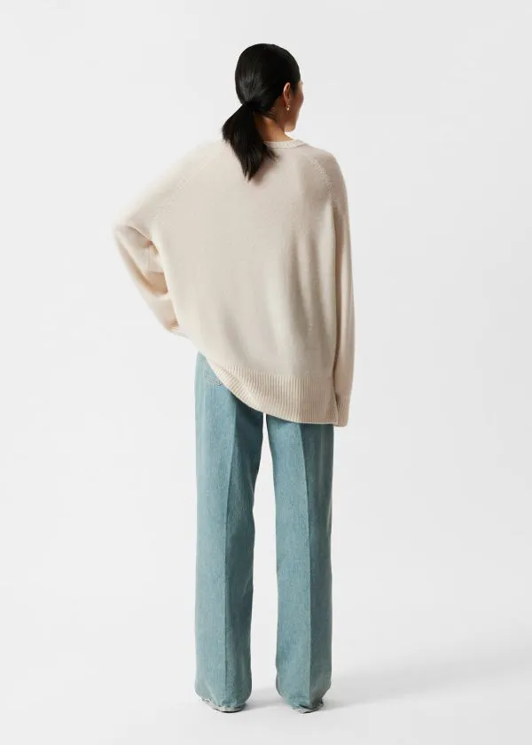 Women Knitwear and Other Stories Oversized Cashmere Jumper Cream