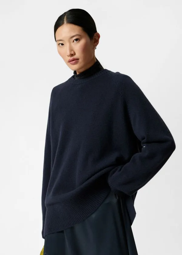 Women Knitwear and Other Stories Oversized Cashmere Jumper Navy