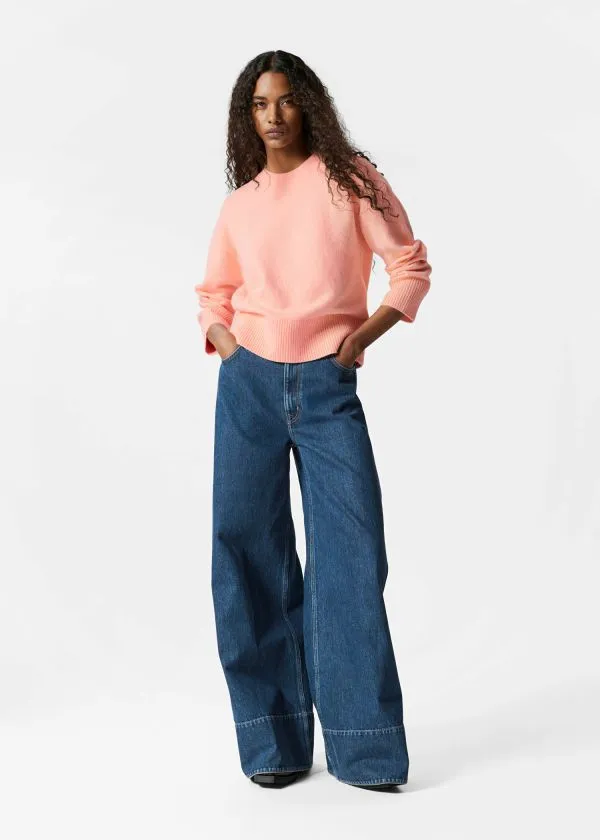 Women Knitwear and Other Stories Relaxed Knit Jumper Peach