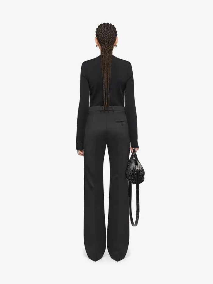 Women Knitwear Givenchy Sweater In Punto Milano With Crystal Details Black