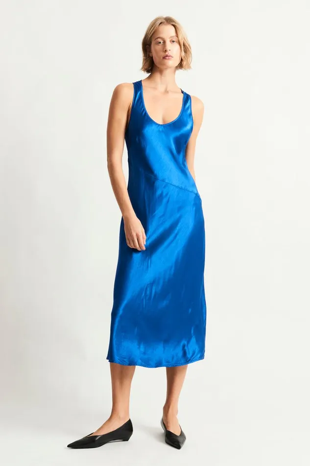Women Lapis Valentina Midi Dress Raquel Allegra TShirts