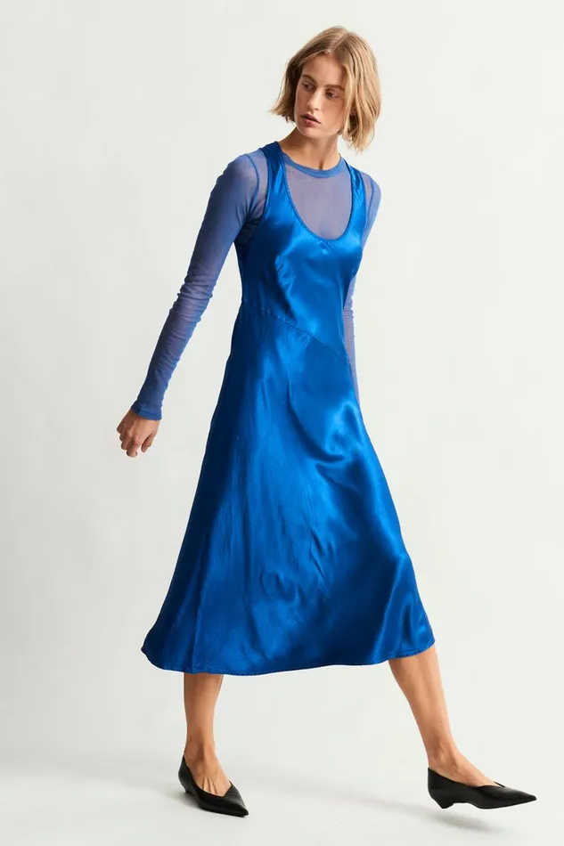 Women Lapis Valentina Midi Dress Raquel Allegra TShirts