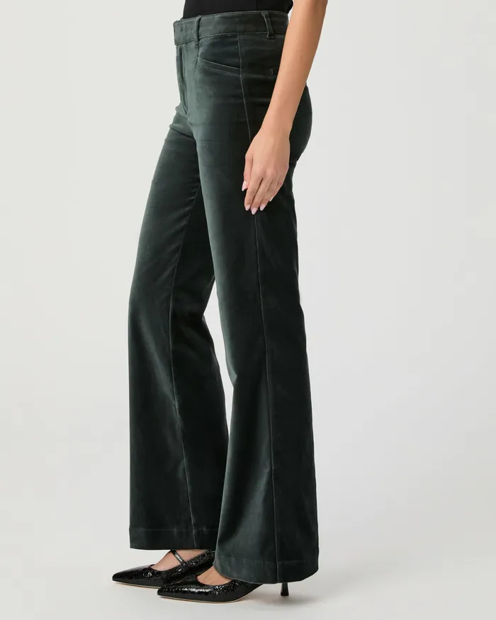 Women Leenah Trouser 32 Inch 8211 Dark Spruce Velvet Pants PAIGE Women Leenah Trouser 32 Inch 8211 Dark Spruce Velvet Pants PAIGE
