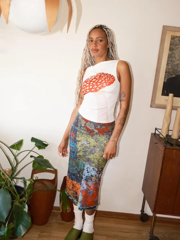 Women Lichen Skirt Lichen Lisa Says Gah Bottoms