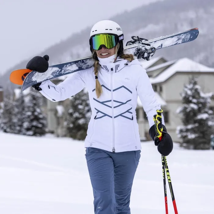 Women Ligety Jacket White KJUS Jackets and Vests