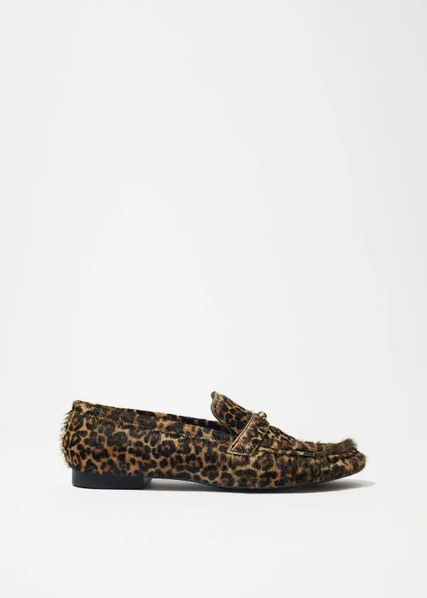 Women Loafers and Other Stories Classic Leather Loafers Leopard