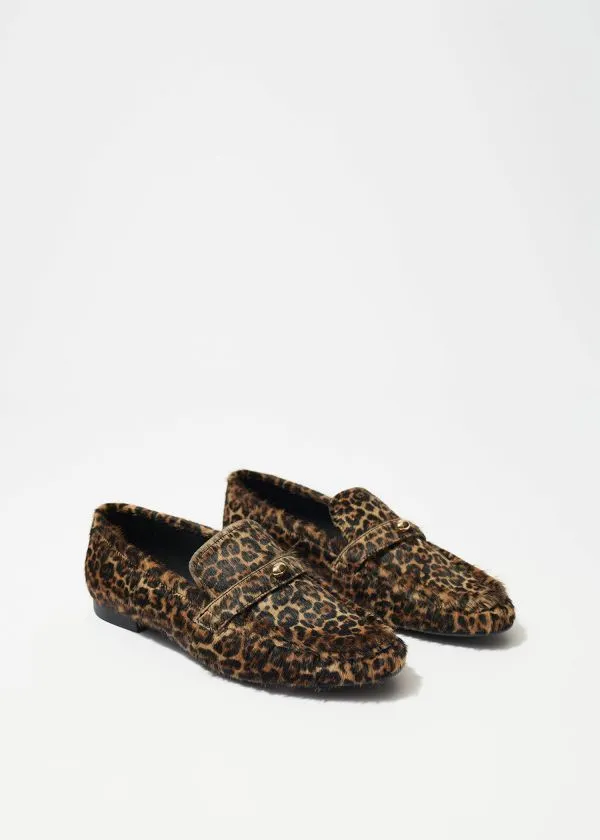 Women Loafers and Other Stories Classic Leather Loafers Leopard