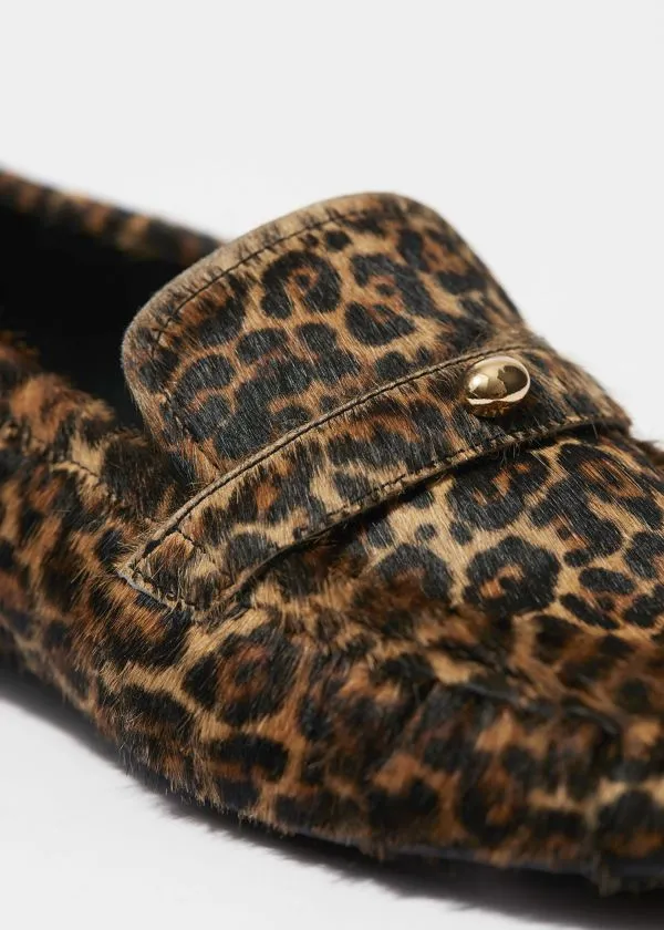 Women Loafers and Other Stories Classic Leather Loafers Leopard