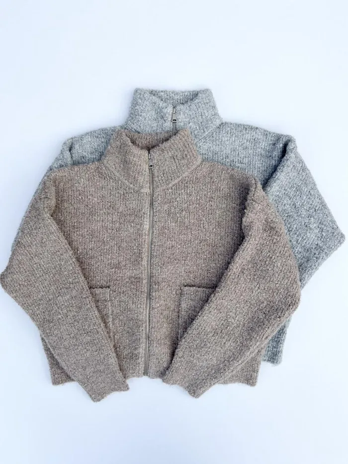 Women Louie Jacket Smoke Lisa Says Gah Sweaters
