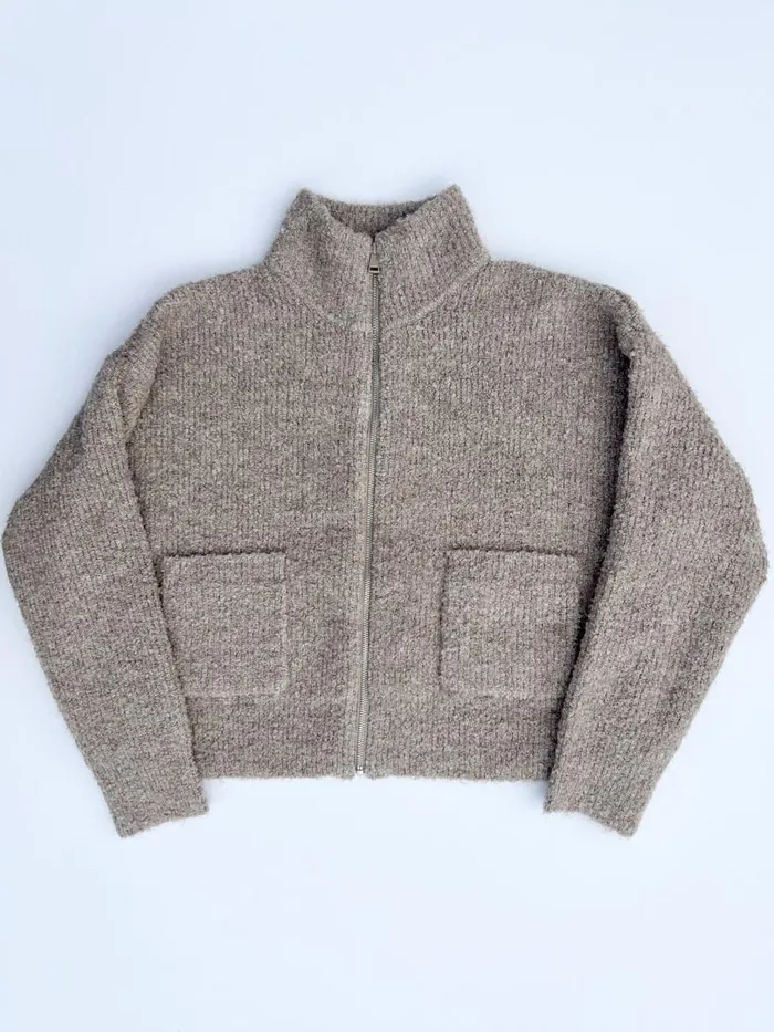 Women Louie Jacket Smoke Lisa Says Gah Sweaters