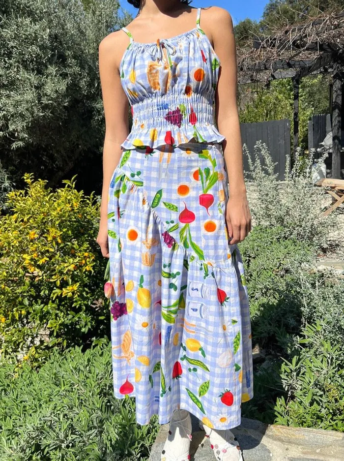 Women Maeve Midi Skirt Picnic Alfresco Lisa Says Gah Skirts