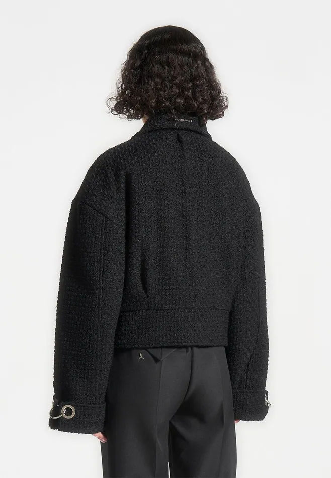 Women Manire De Voir Boxy Boucle Jacket Black