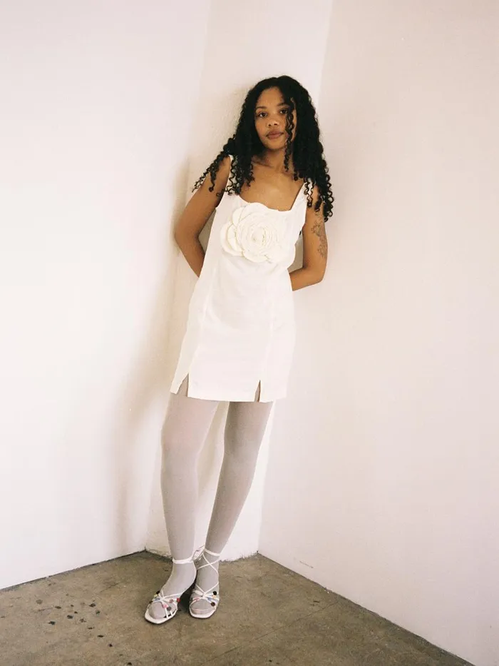 Women Marina Linen Dress Ivory Lisa Says Gah Dresses