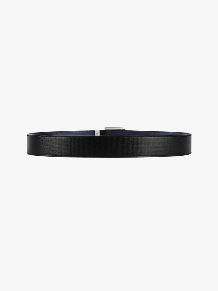 WomenMen Belts Givenchy Gentleman Belt In 4G Classic Leather Blacknavy