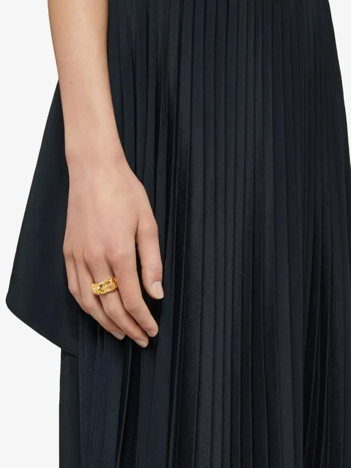 WomenMen Jewelry Givenchy G Chain Ring In Metal Golden Yellow