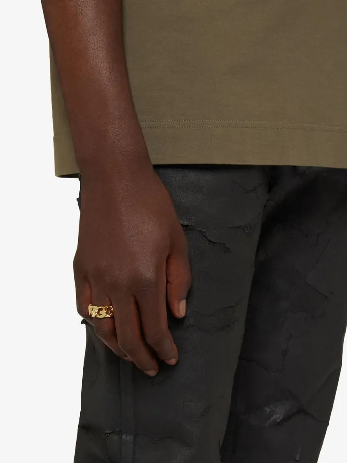 WomenMen Jewelry Givenchy G Chain Ring In Metal Golden Yellow