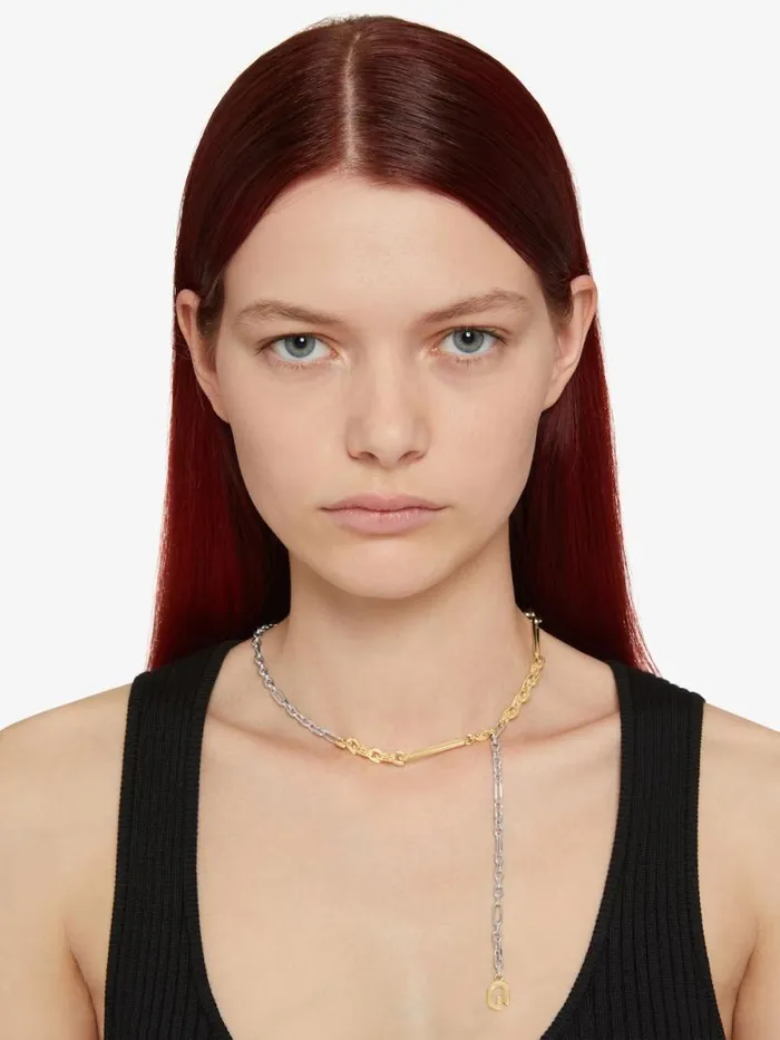 WomenMen Jewelry Givenchy G Link Necklace In Metal Goldensilvery WomenMen Jewelry Givenchy G Link Necklace In Metal Goldensilvery