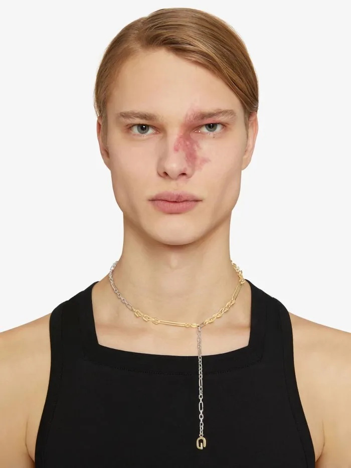 WomenMen Jewelry Givenchy G Link Necklace In Metal Goldensilvery WomenMen Jewelry Givenchy G Link Necklace In Metal Goldensilvery