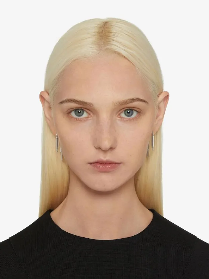 WomenMen Jewelry Givenchy U Lock Earrings In Metal Silvery WomenMen Jewelry Givenchy U Lock Earrings In Metal Silvery