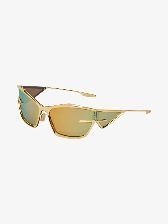WomenMen Sunglasses Givenchy Giv Cut Unisex Sunglasses In Metal Golden