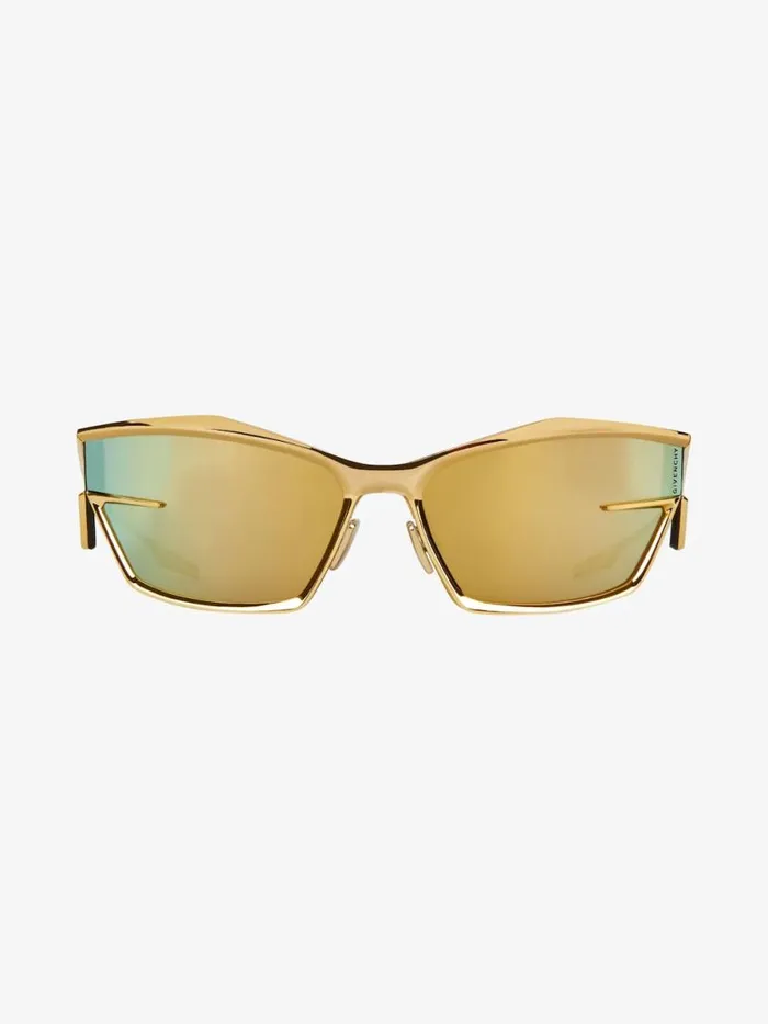 WomenMen Sunglasses Givenchy Giv Cut Unisex Sunglasses In Metal Golden