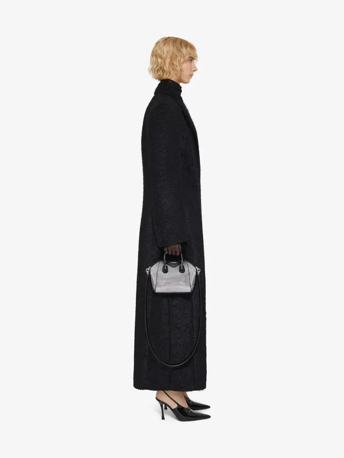 Women Micro Bags Givenchy Antigona Toy Bag In Satin With Strass Black