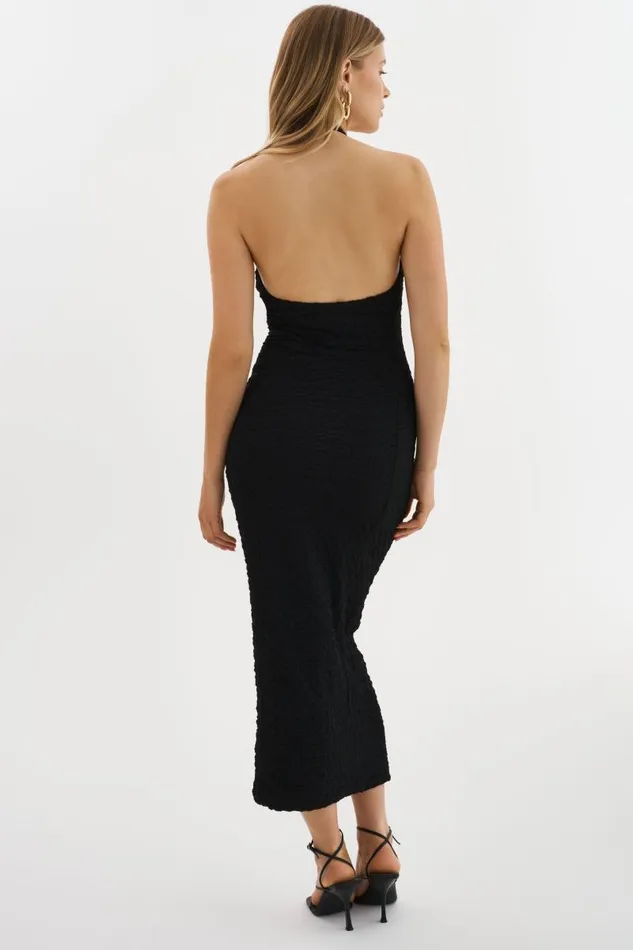 Women MILCA Halterneck Dress Black LAMARQUE Dresses Women MILCA Halterneck Dress Black LAMARQUE Dresses